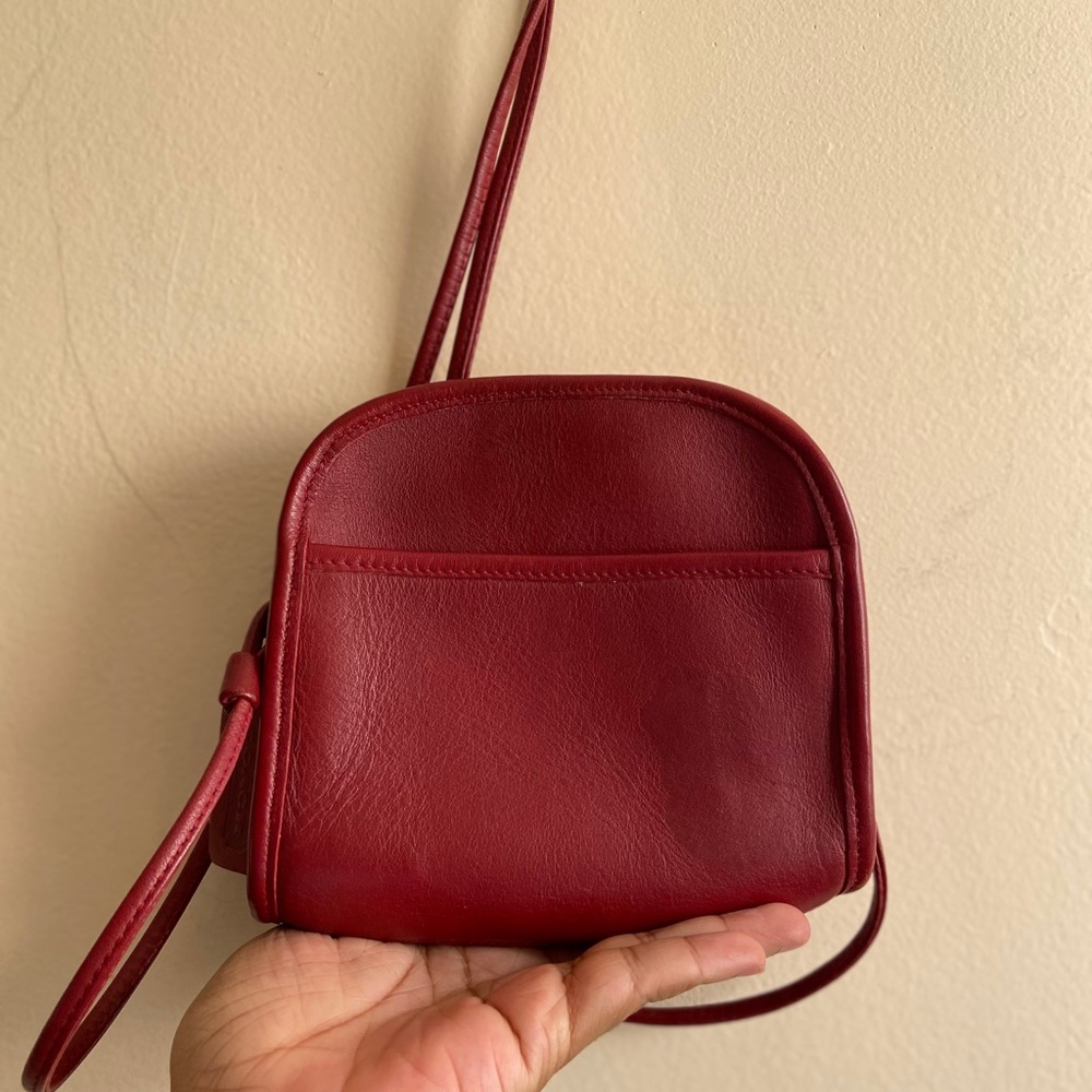 Vintage Ruby Coach Abbie crossbody purse